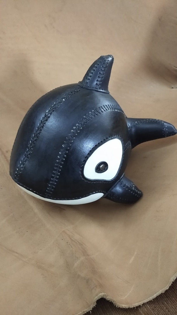 Выкройка кожаная игрушка кукла-косатка (Orca Doll)